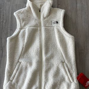 Women’s North Face Campshire White/Cream Vest - Large
